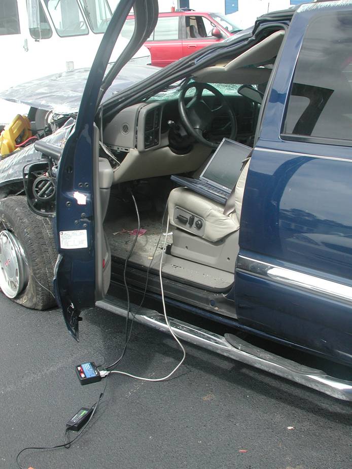 Vehicular Crash Data Retrieval in Accident Reconstruction